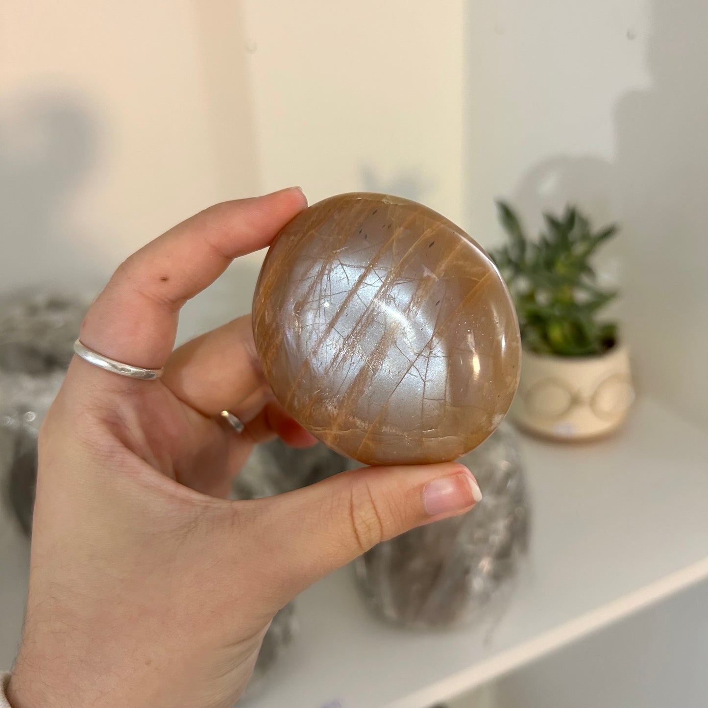 Orange Moonstone Palmstone