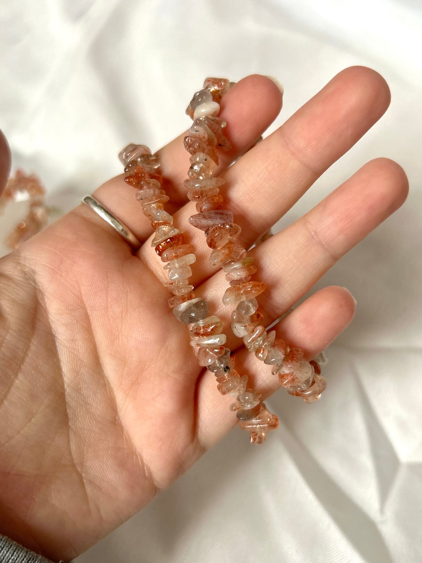 Sunstone Chip Bracelet