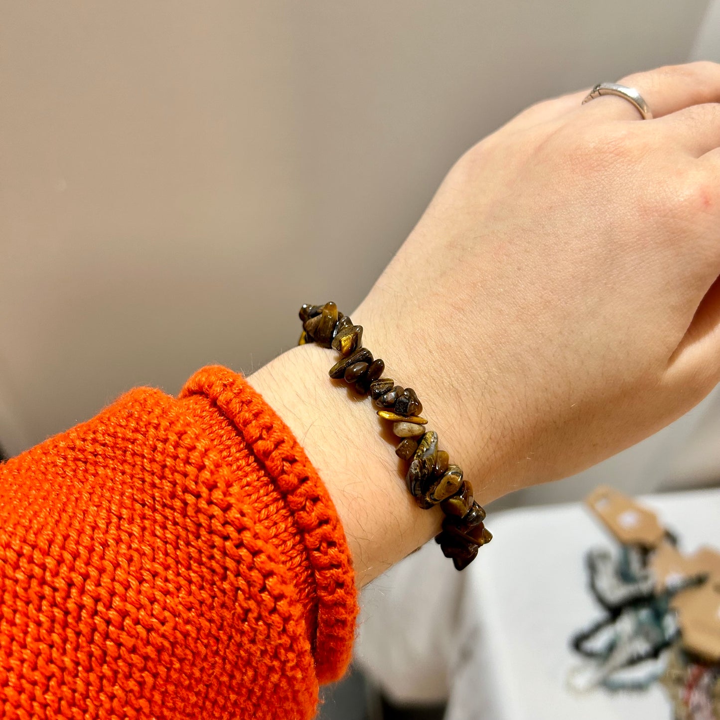 Tiger Eye Chip Bracelet