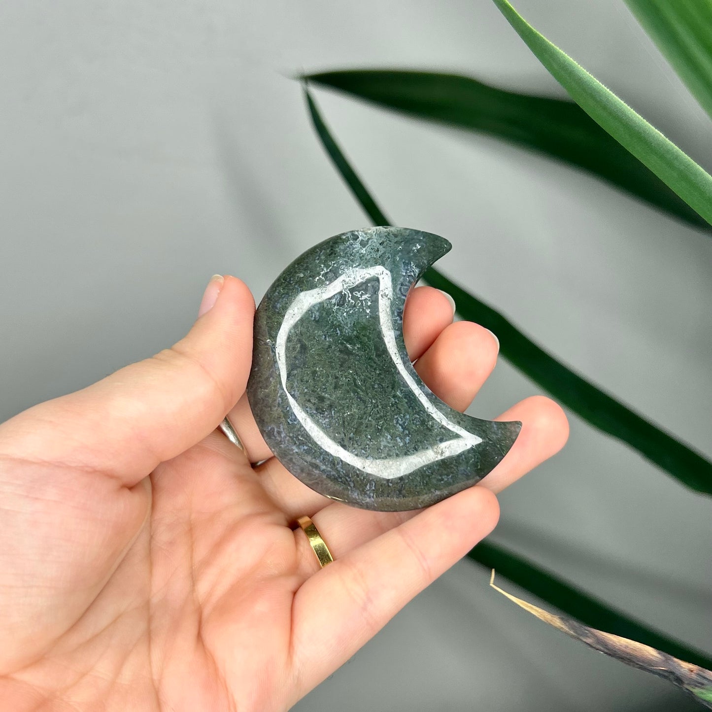 Moss Agate Moon