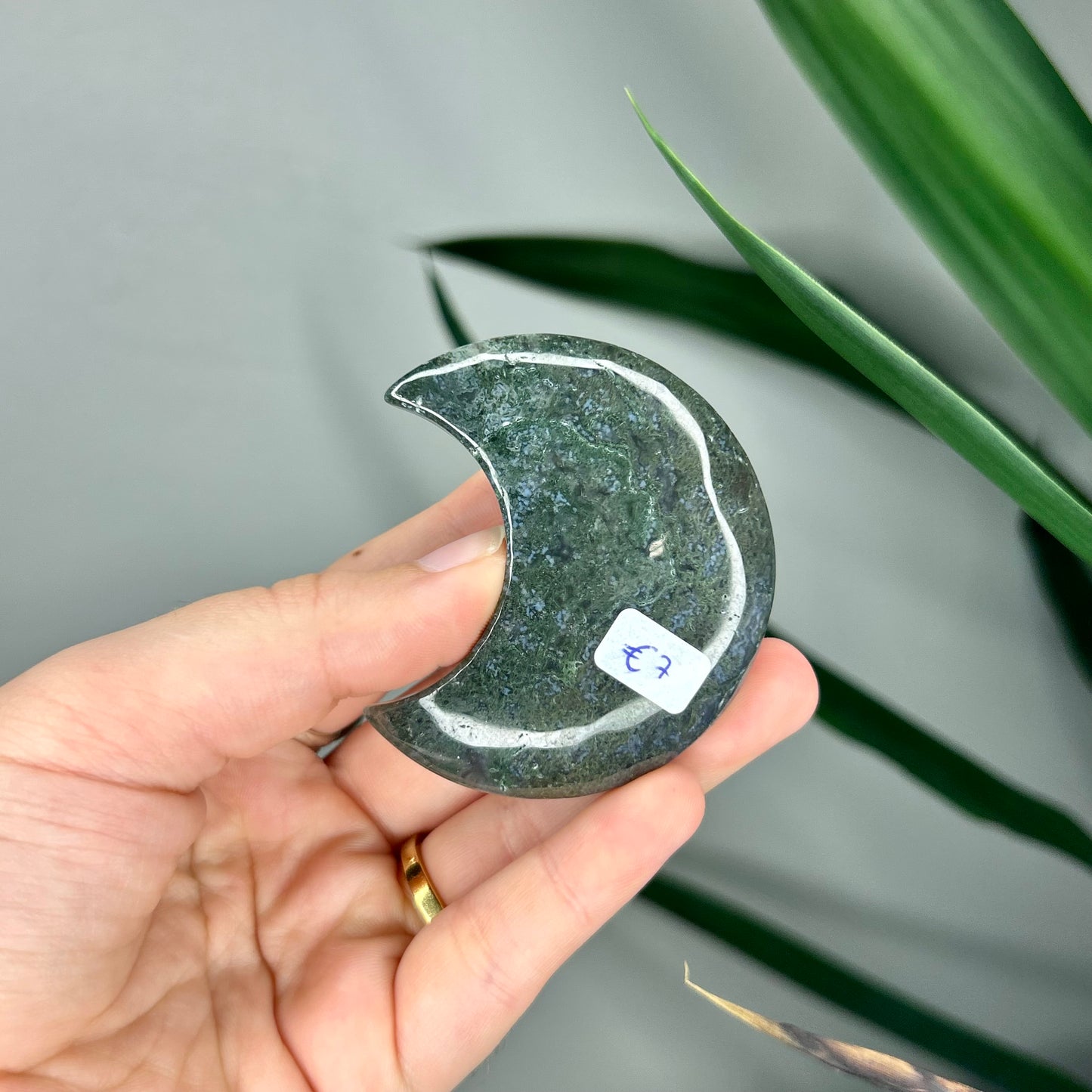 Moss Agate Moon