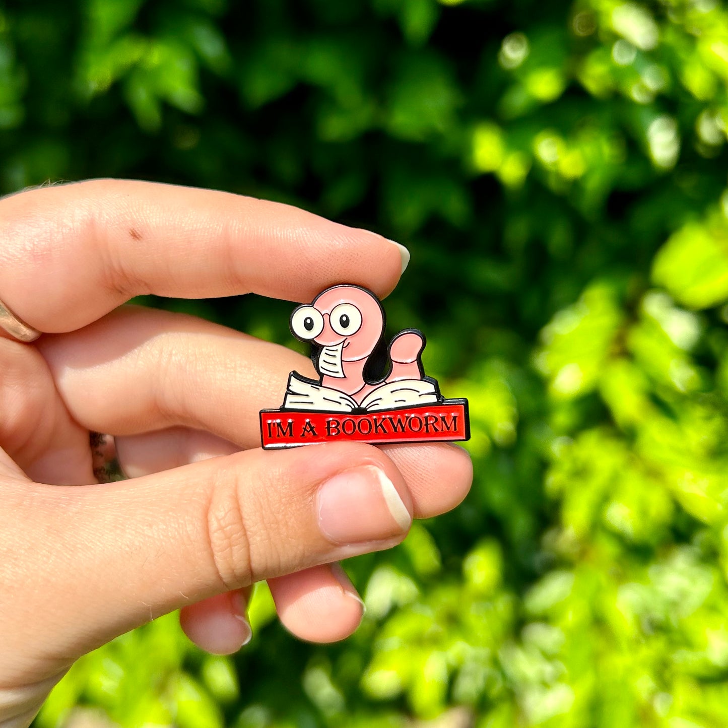Bookworm Pin