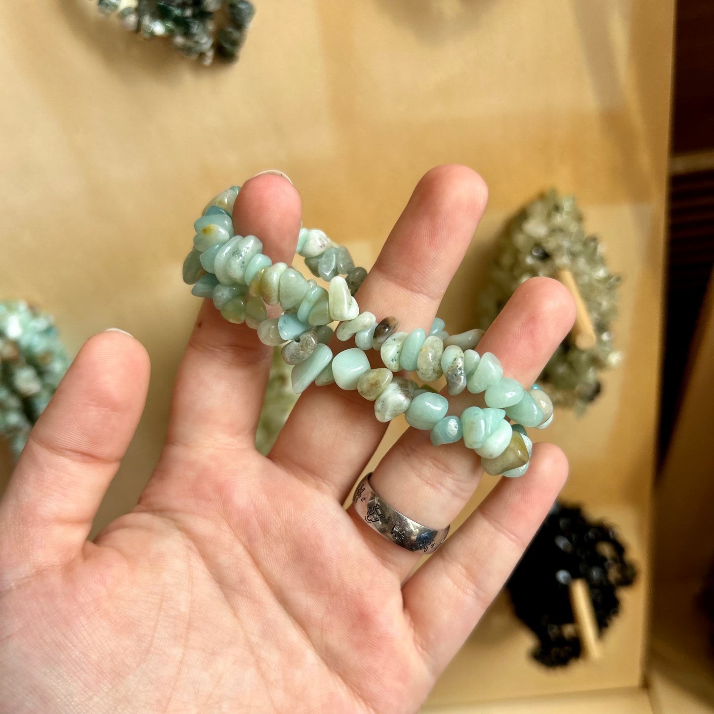 Amazonite Chip Bracelet