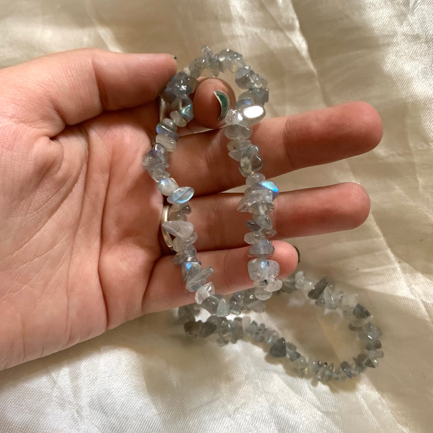 Labradoriet Chip Armband