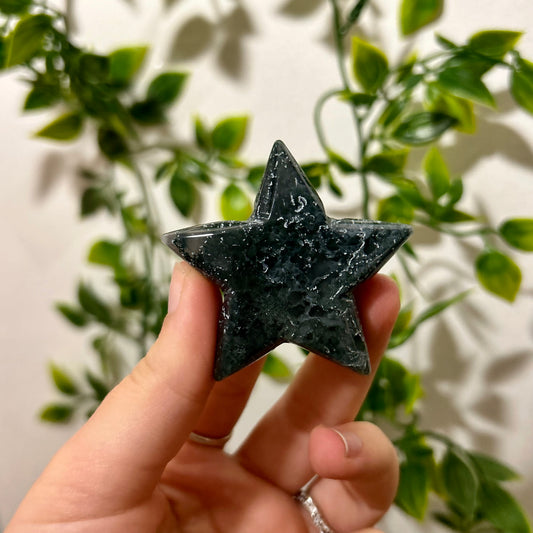 Moss Agate Star