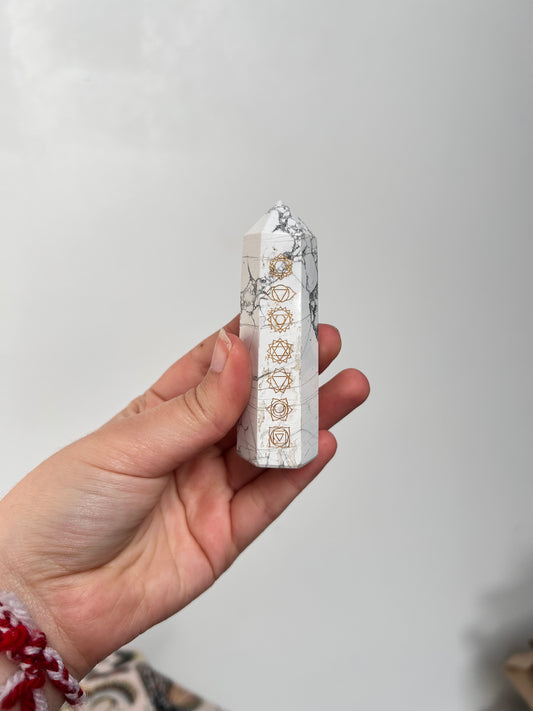 Howlite Tower - Imperfect