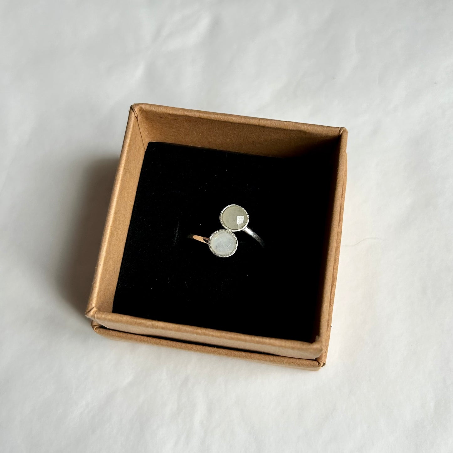 Moonstone Double Ring