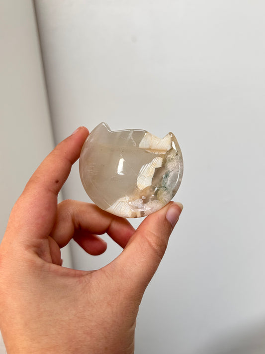 Flower Agate Cat - Imperfect
