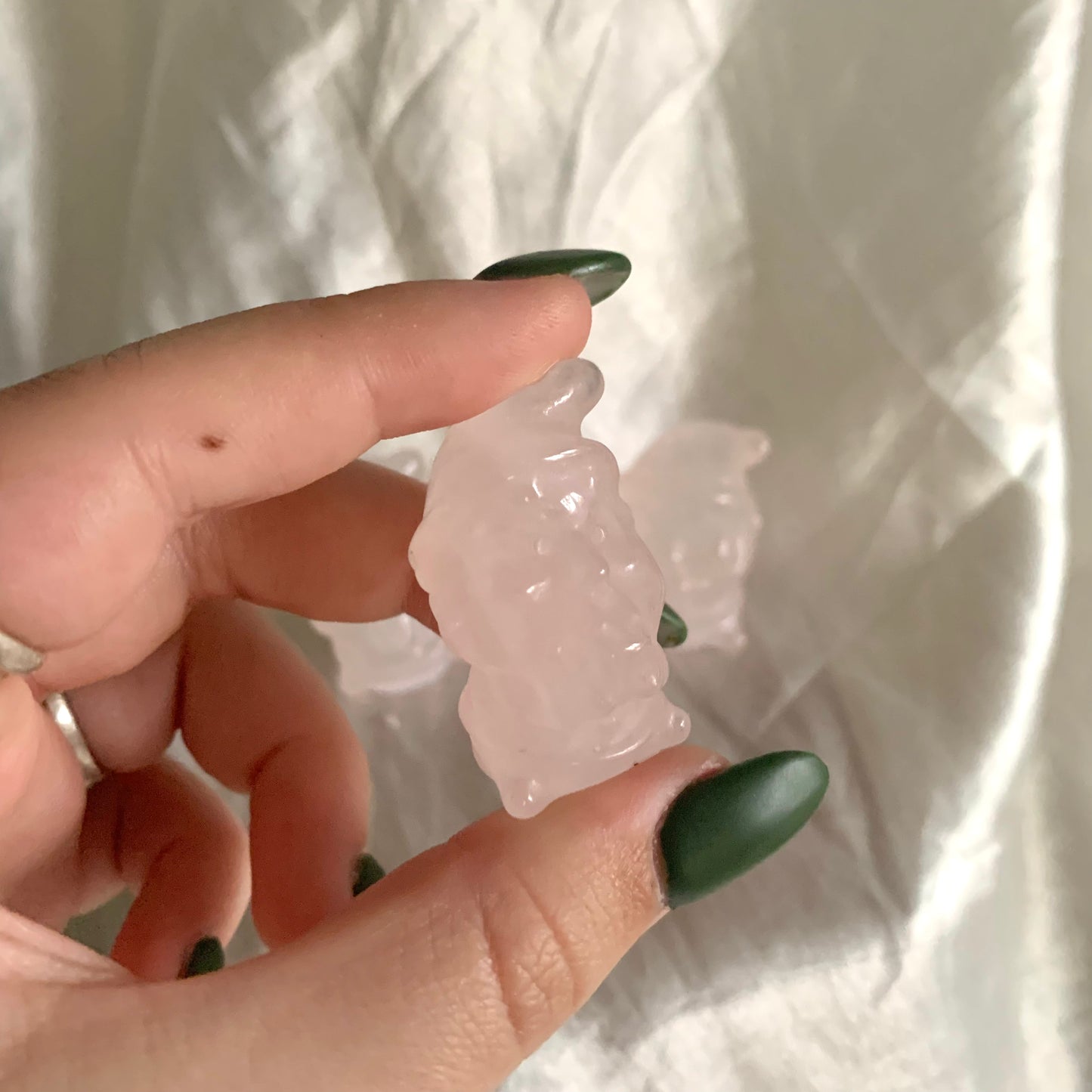 Rose Quartz Mini Santa